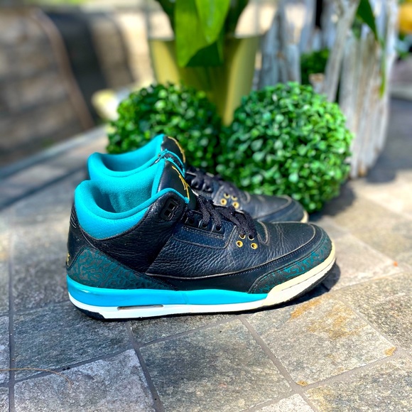 🔥🔥 Air Jordan 3 RETRO Jaguars Colorway SZ 7Y - Picture 3 of 13